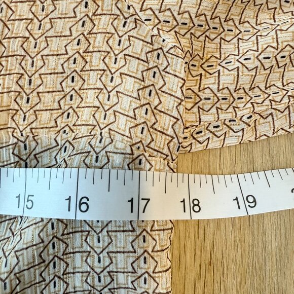 โจ Express Relaxed Portofino Blouse โ Geometric Metallic Print, Size S โจ - Picture 11 of 12